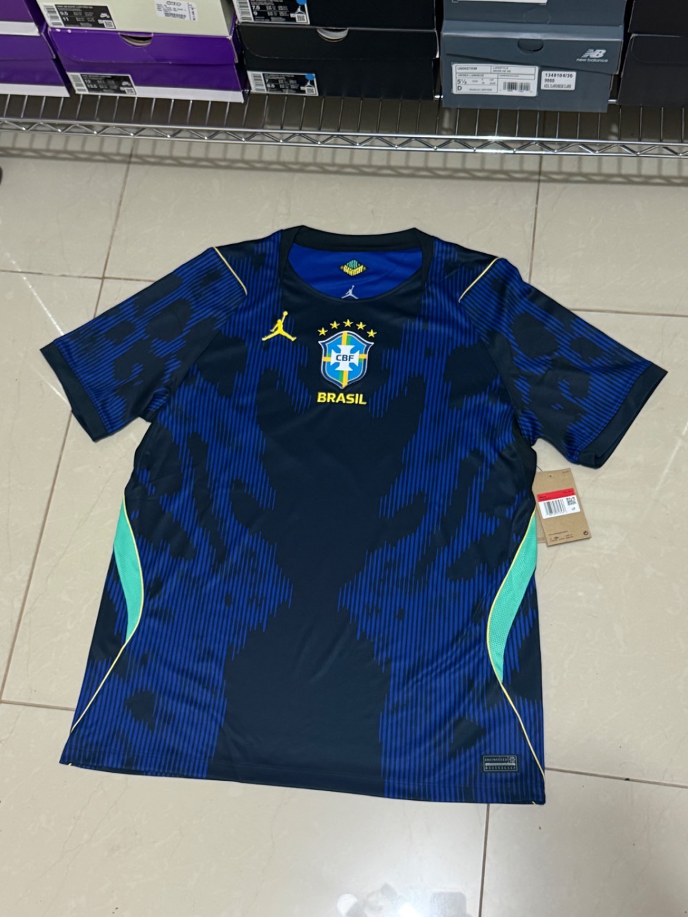 Camiseta Air Jordan II Brasil Torcedor Pro 2026/27 Blue — G, Novo