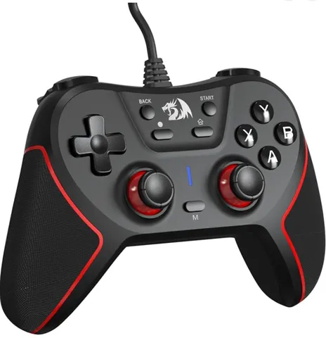 Controle Gamer Redragon Ephemera, Preto e Vermelho, USB, G713