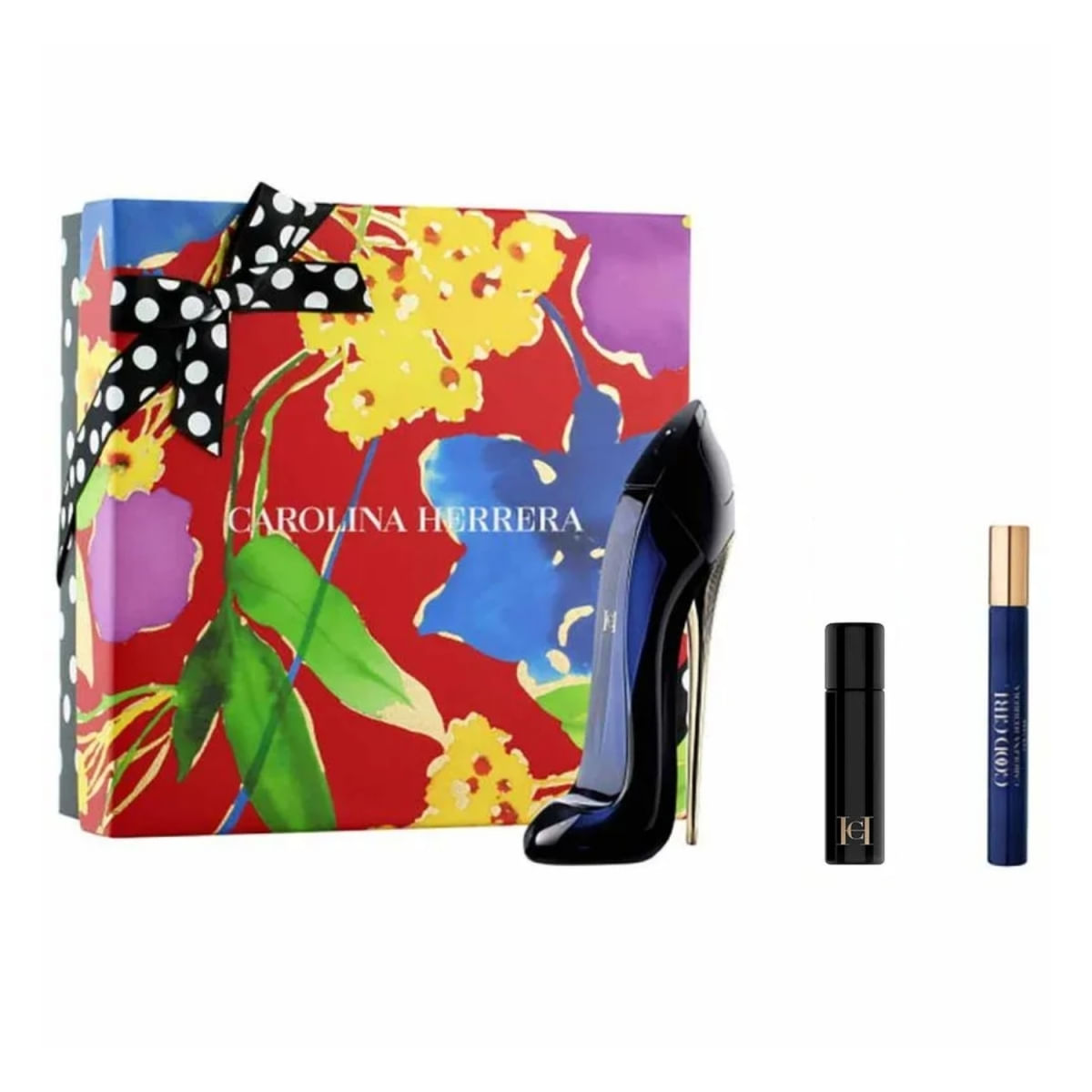 Kit Perfume Feminino Good Girl de Carolina Herrera EDP 80ml + Travel Size 10ml + Rímel Black 2,5ml