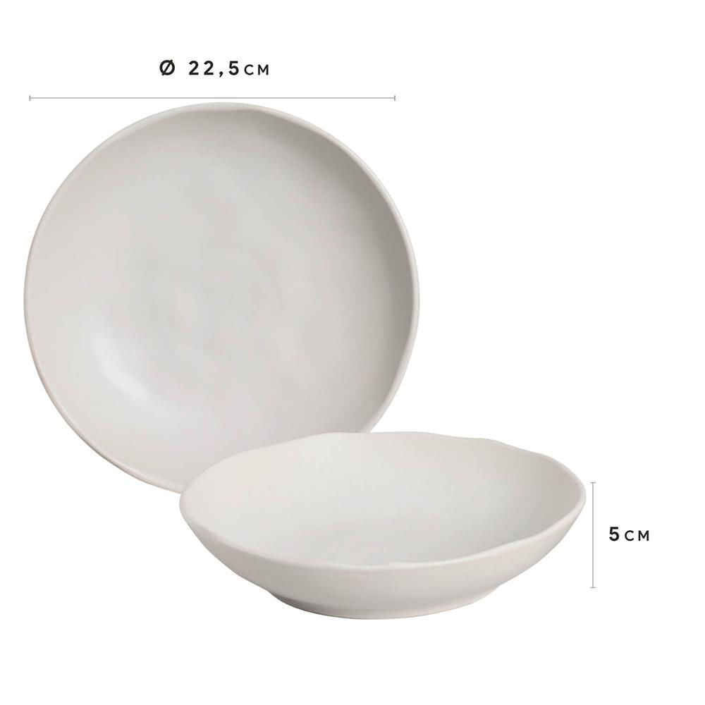 Foto 3 de Conjunto com 6 Pratos Fundo Bio Stoneware Vit Ø22,5cm 830ml