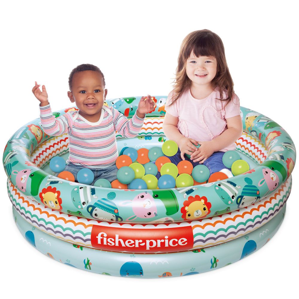 Foto 3 de Fisher Price Piscina Inflável Com 25 Bolinhas - Fun Divirta-se