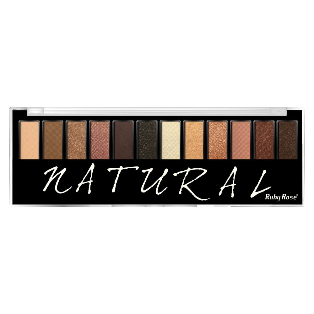 Paleta de Sombras Natural - Ruby Rose — Kit