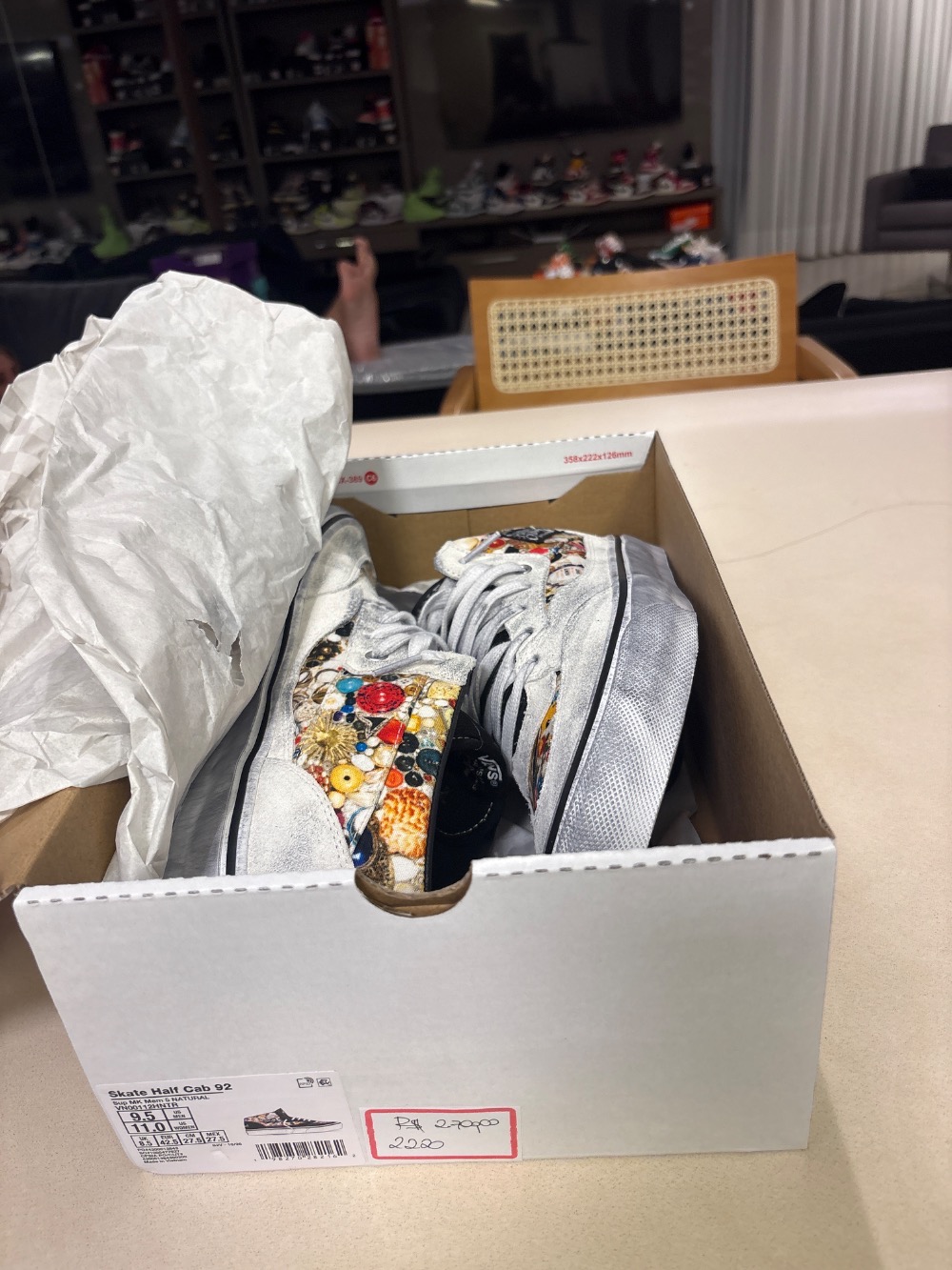 Mike Kelley x Supreme x Vans Half Cab White SS26-W8 — 41, Novo