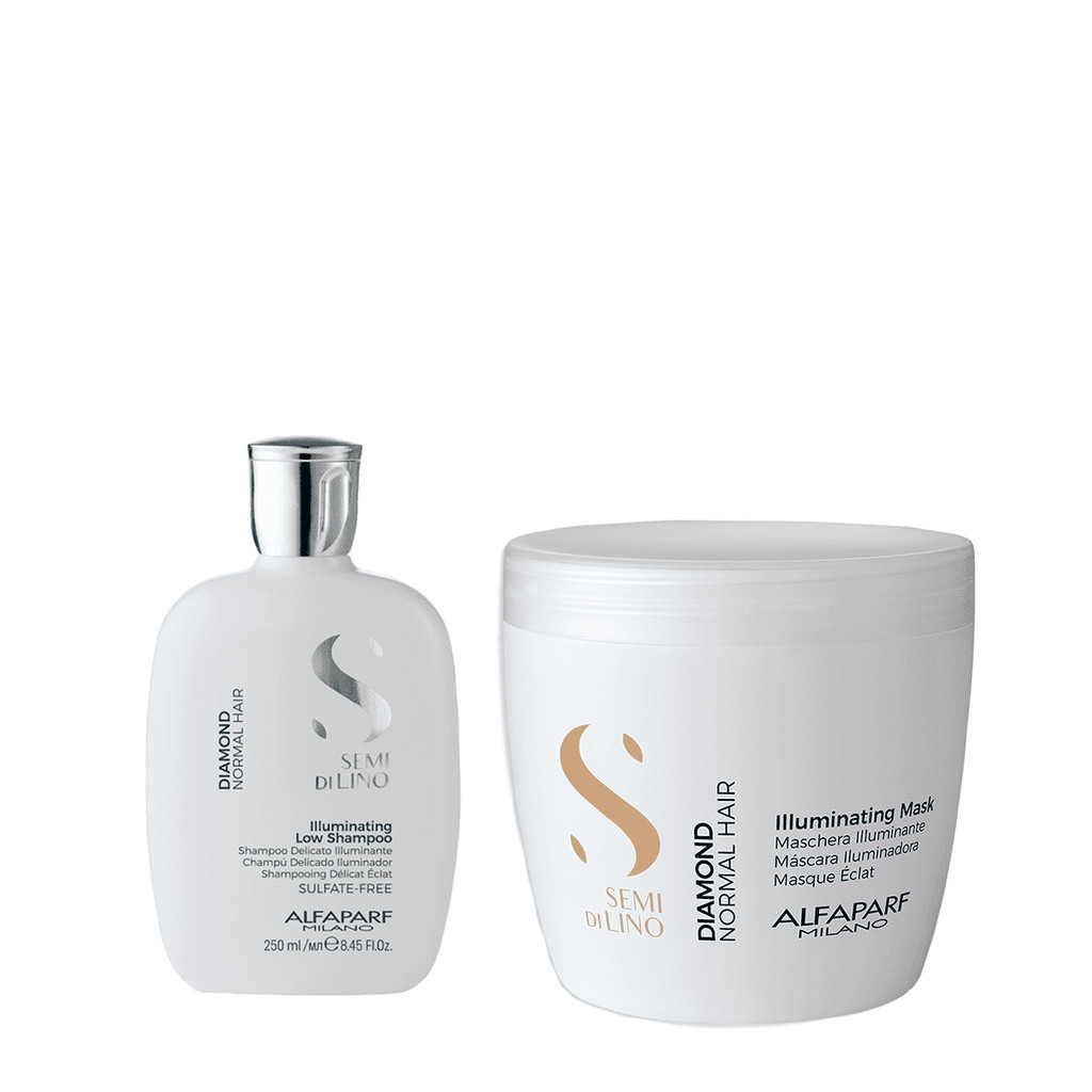 Kit Diamond Shampoo 250ml e Máscara 500ml - Alfaparf