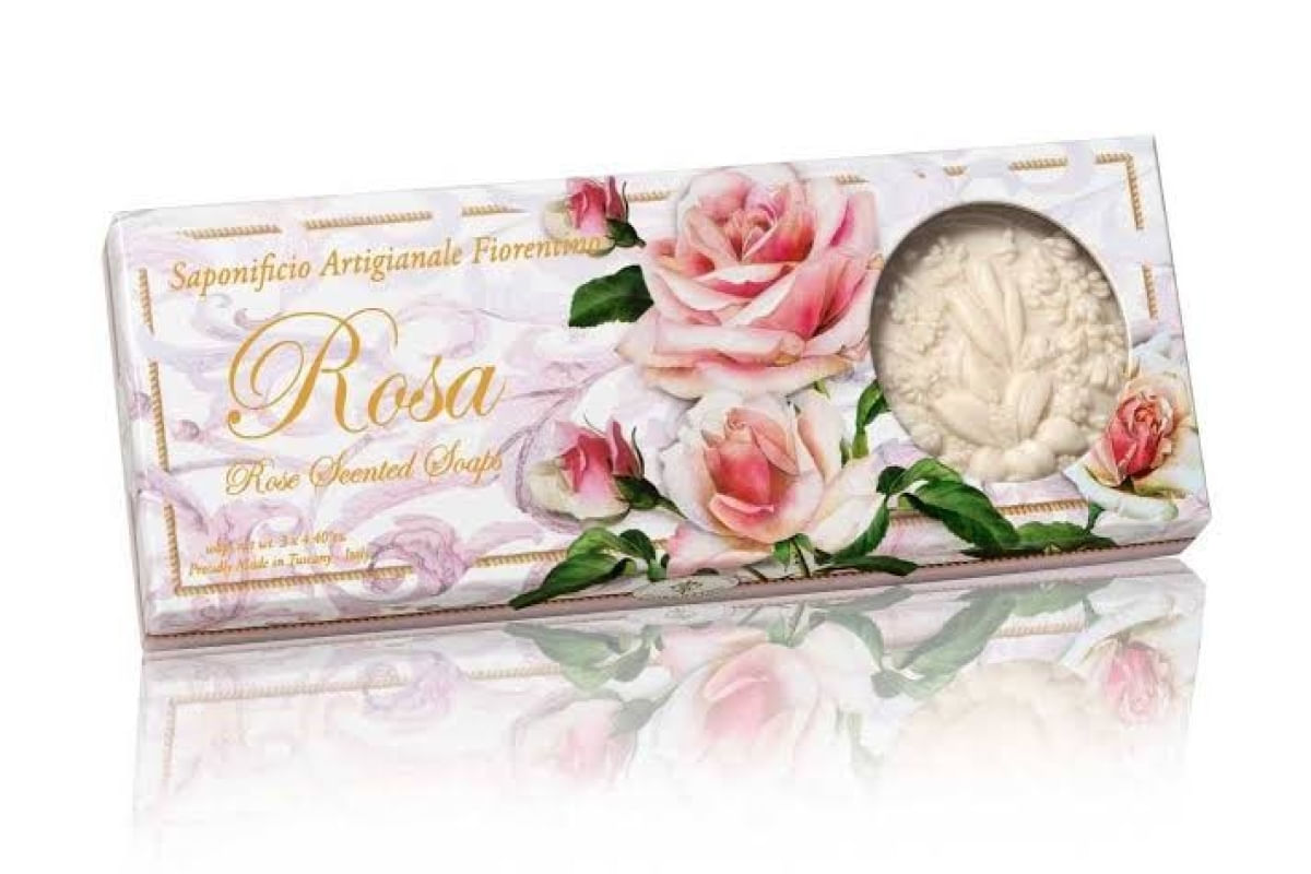 KIT FIORENTINO ROSAS 3 SABONETES 125G