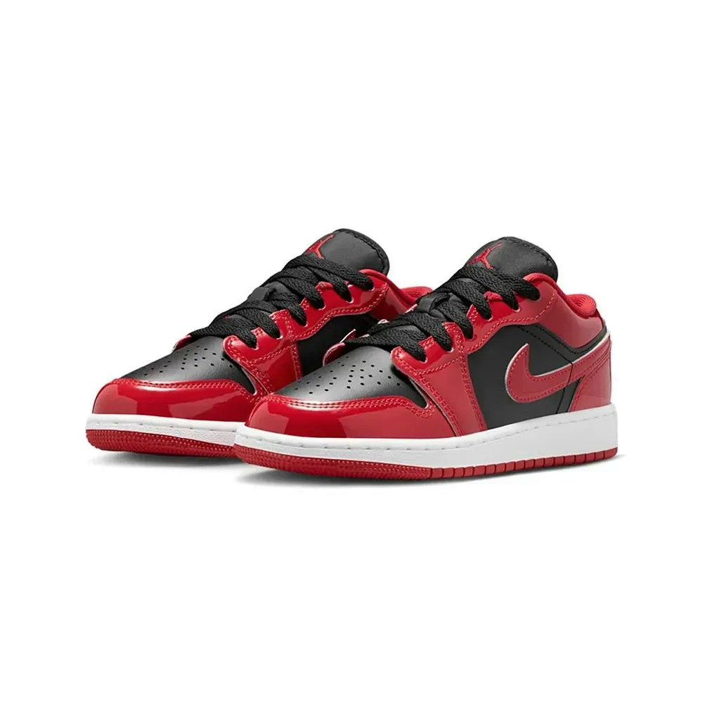 Air Jordan 1 Low Se Black Red Infantil — 37.5, Novo