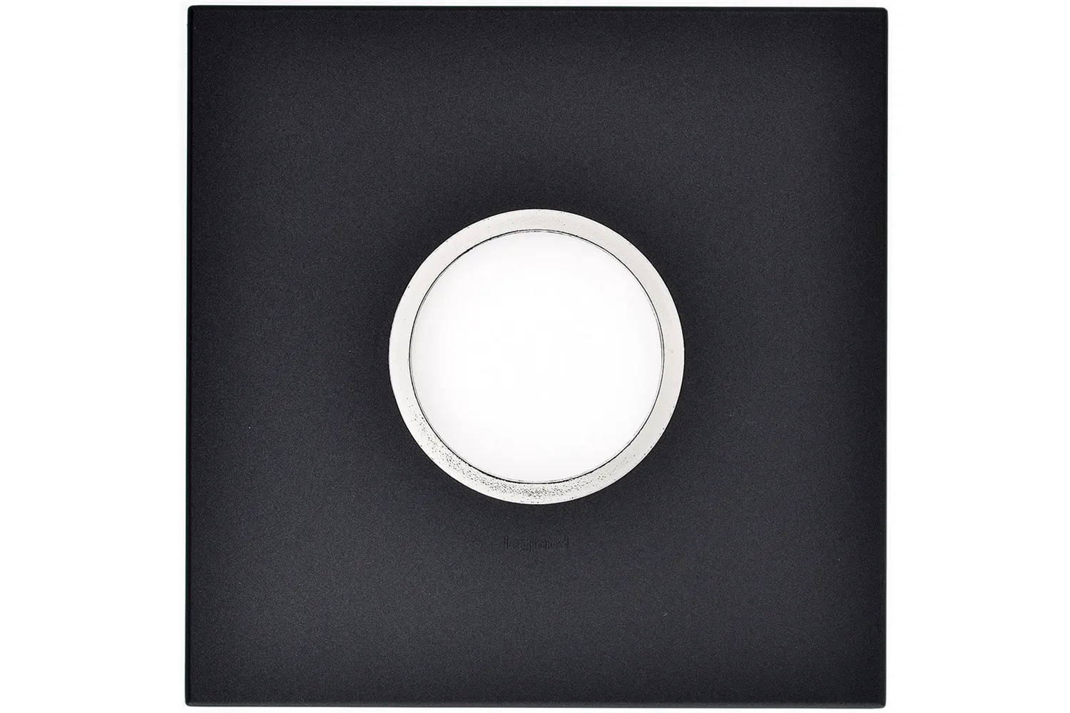 PLACA 2 POSTOS 4X4 REDONDOS GRAPHITE ARTEOR PIAL