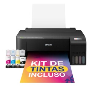 Impressora Epson EcoTank L1250 - Tanque de Tinta Colorida Wi-Fi Direct Comando de voz Bivolt Cor: Preto