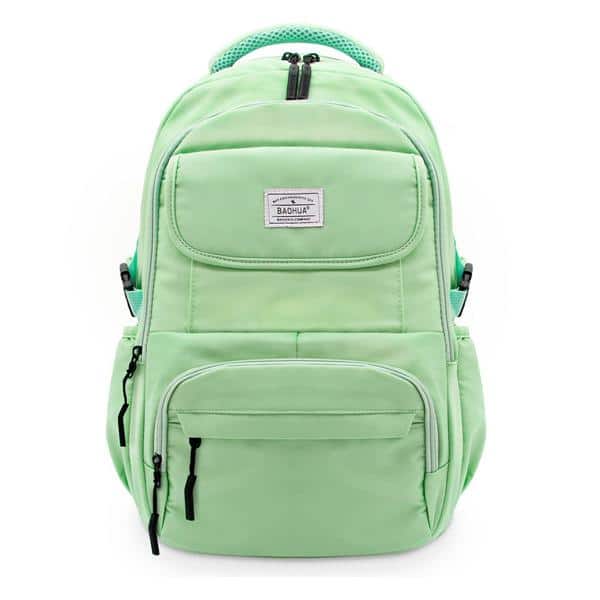 Mochila para notebook até 15 polegadas, Poliéster, Verde Pastel, Baohua - PT 1 UN
