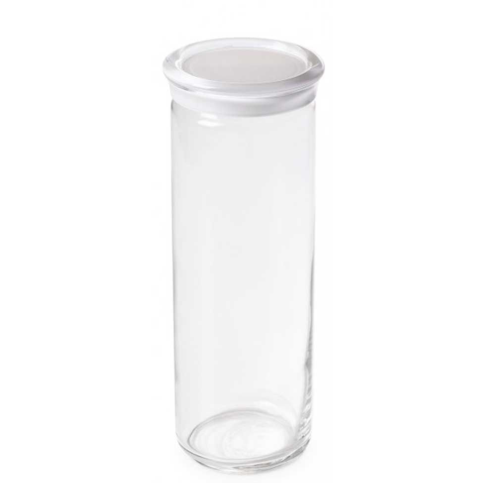 Pote Redondo Trendy Vidro 2 Litros Branca Omada