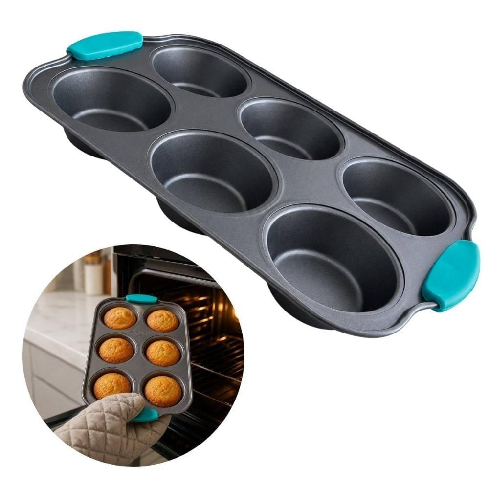 Forma Cupcake Muffin Mini Bolo 6 Cavidades Baker's Secret