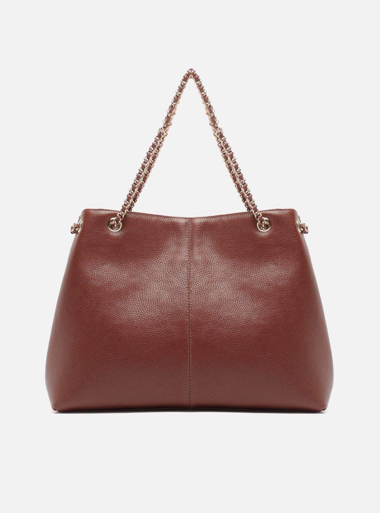 Foto 3 de Bolsa Tote Marrom Couro Matelassê Gab Grande