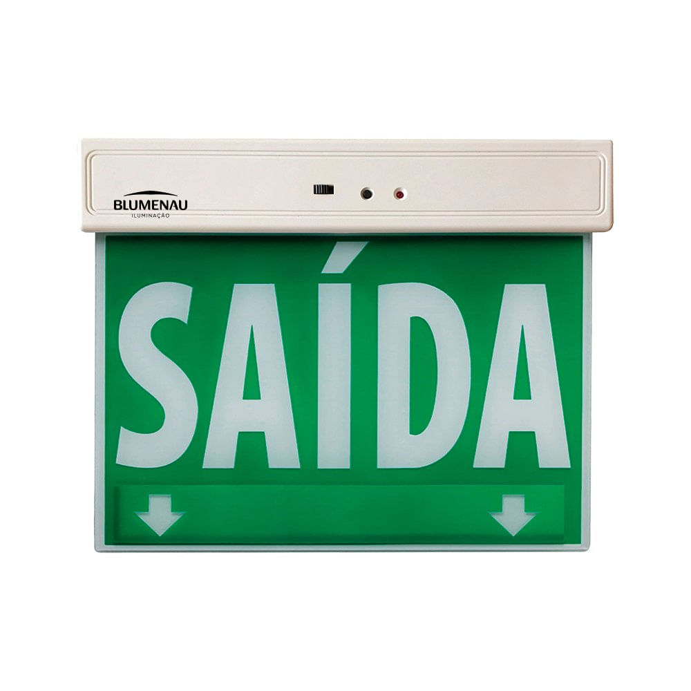 Placa De Saida Led 1 Face Verde 1W Bivolt Blumenau