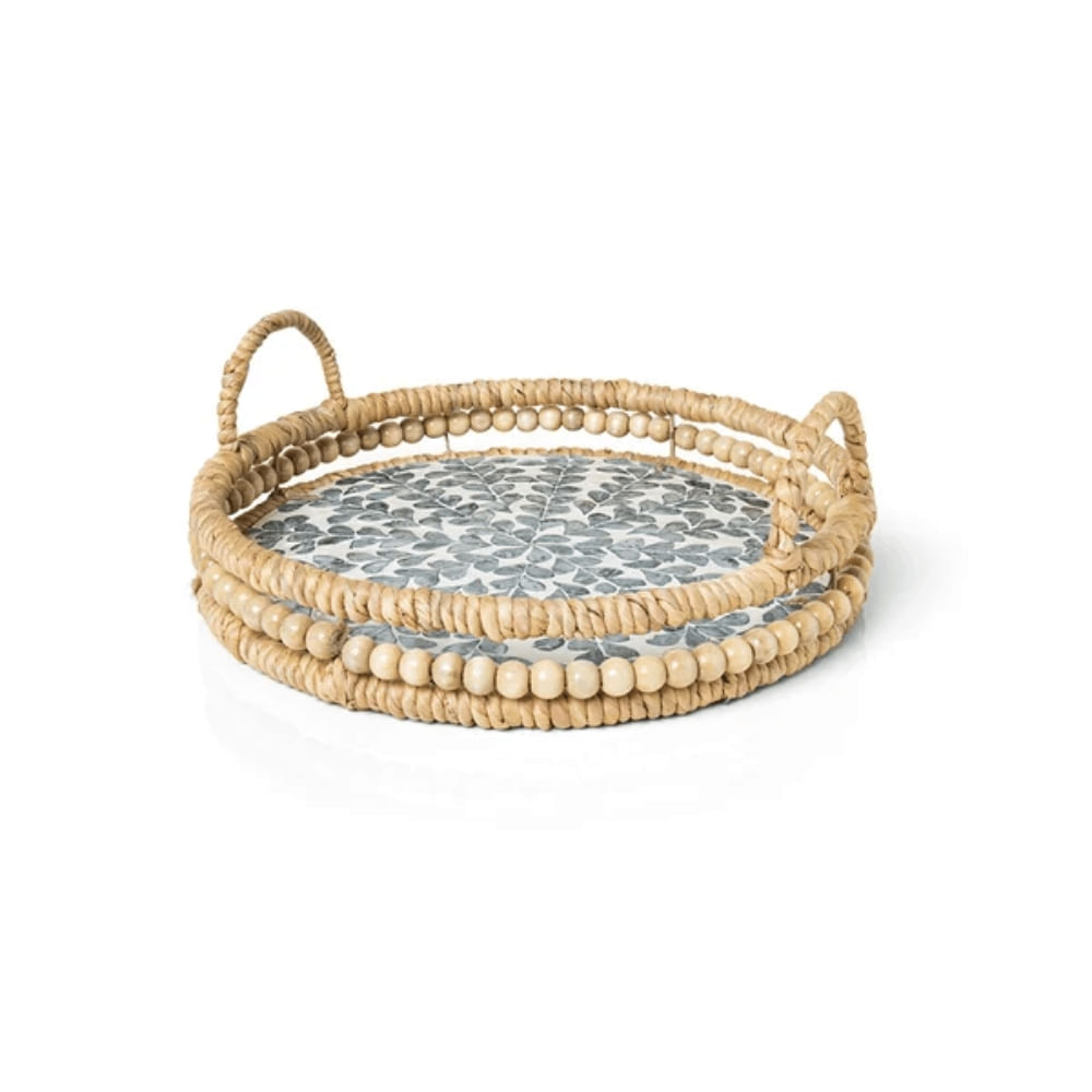 Bandeja Fiber Shell Wood 37cm - Copa & Cia