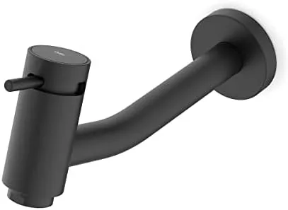 TORNEIRA P/ LAVAT DE PAREDE BASIC PRETO MATTE ROCA