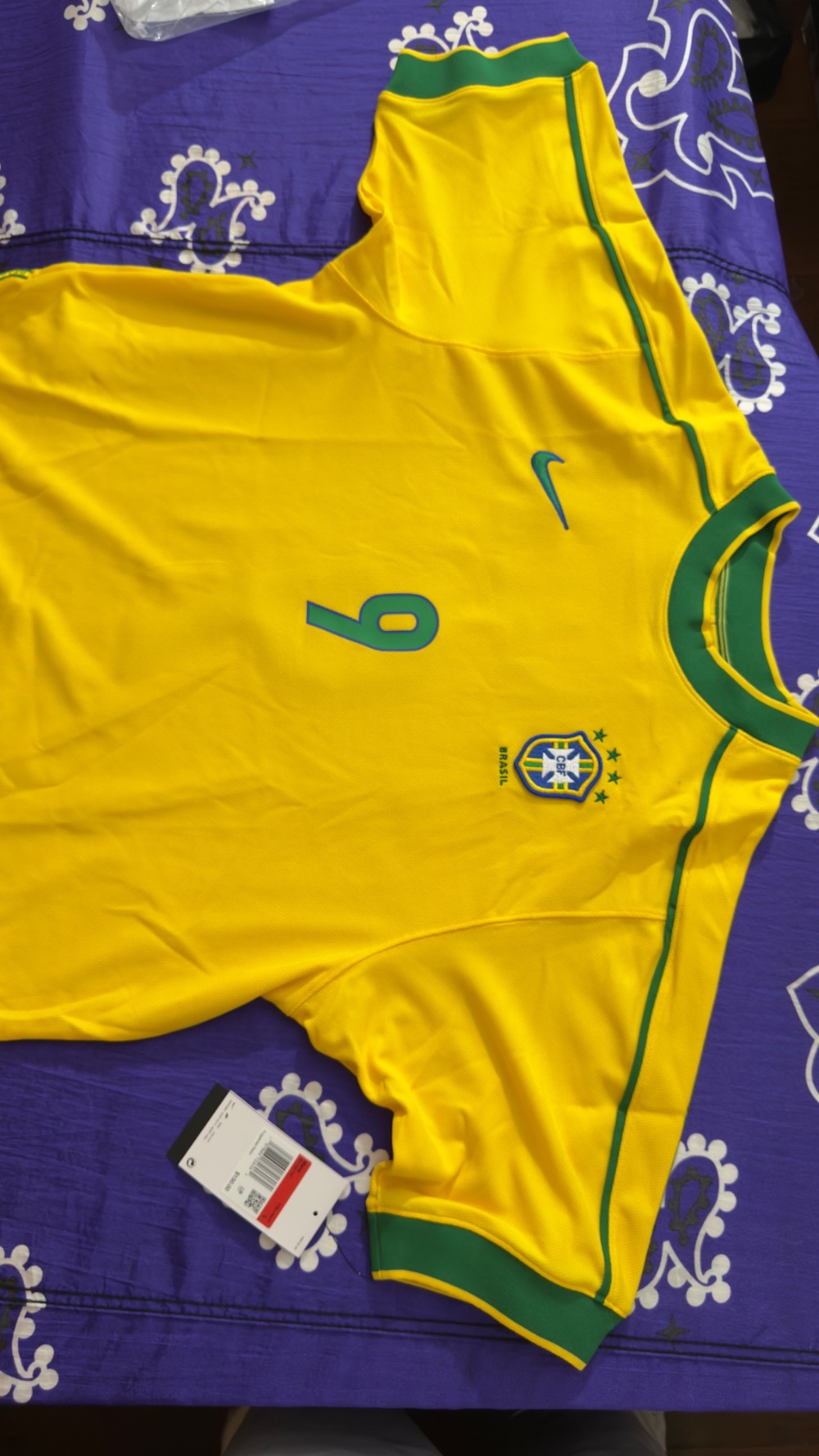 Camisa Nike Reedição Brasil 1998 Ronaldo Masculina — G, Novo