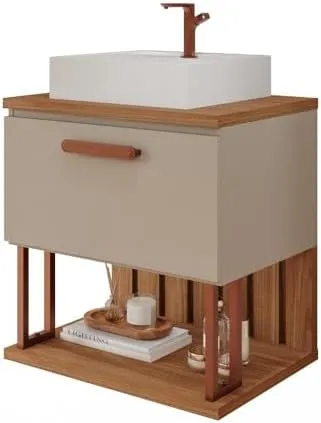 ARM. DUNA 60 CM CAPPUCCINO/FREIJO MGM