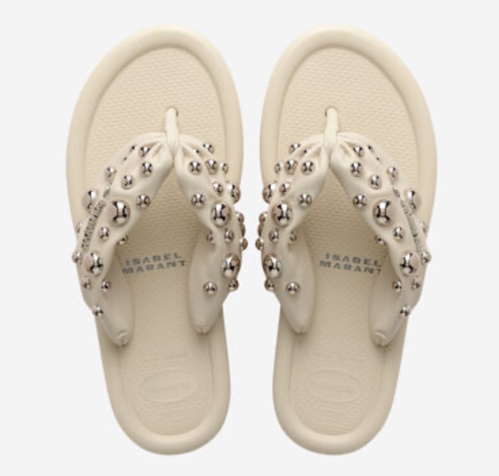 Isabel Marant x Havaianas Chinelo Maxi Puff Beige — 42, Novo