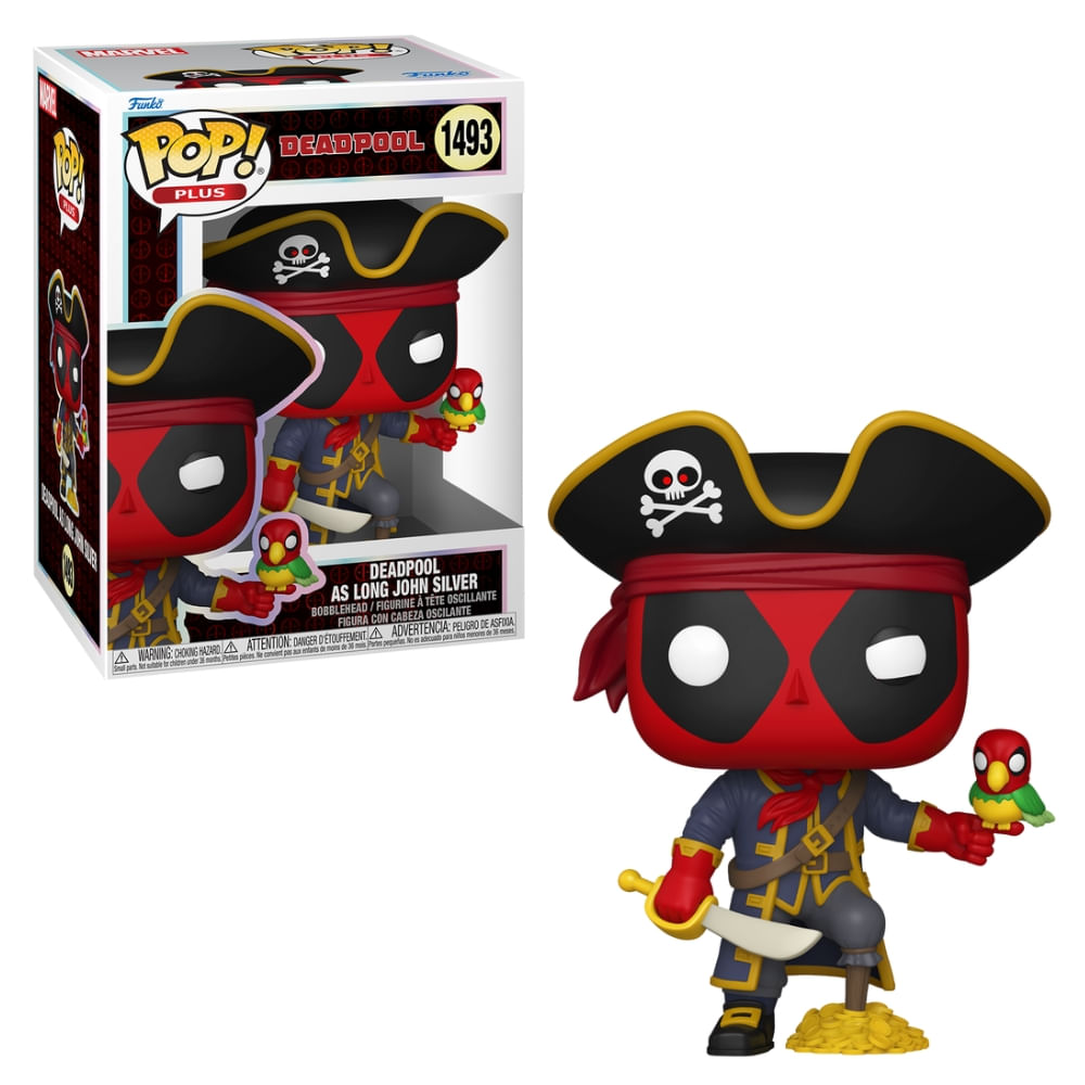 Boneco FunkoPop Deadpool Literatura Clássic Long John Silver
