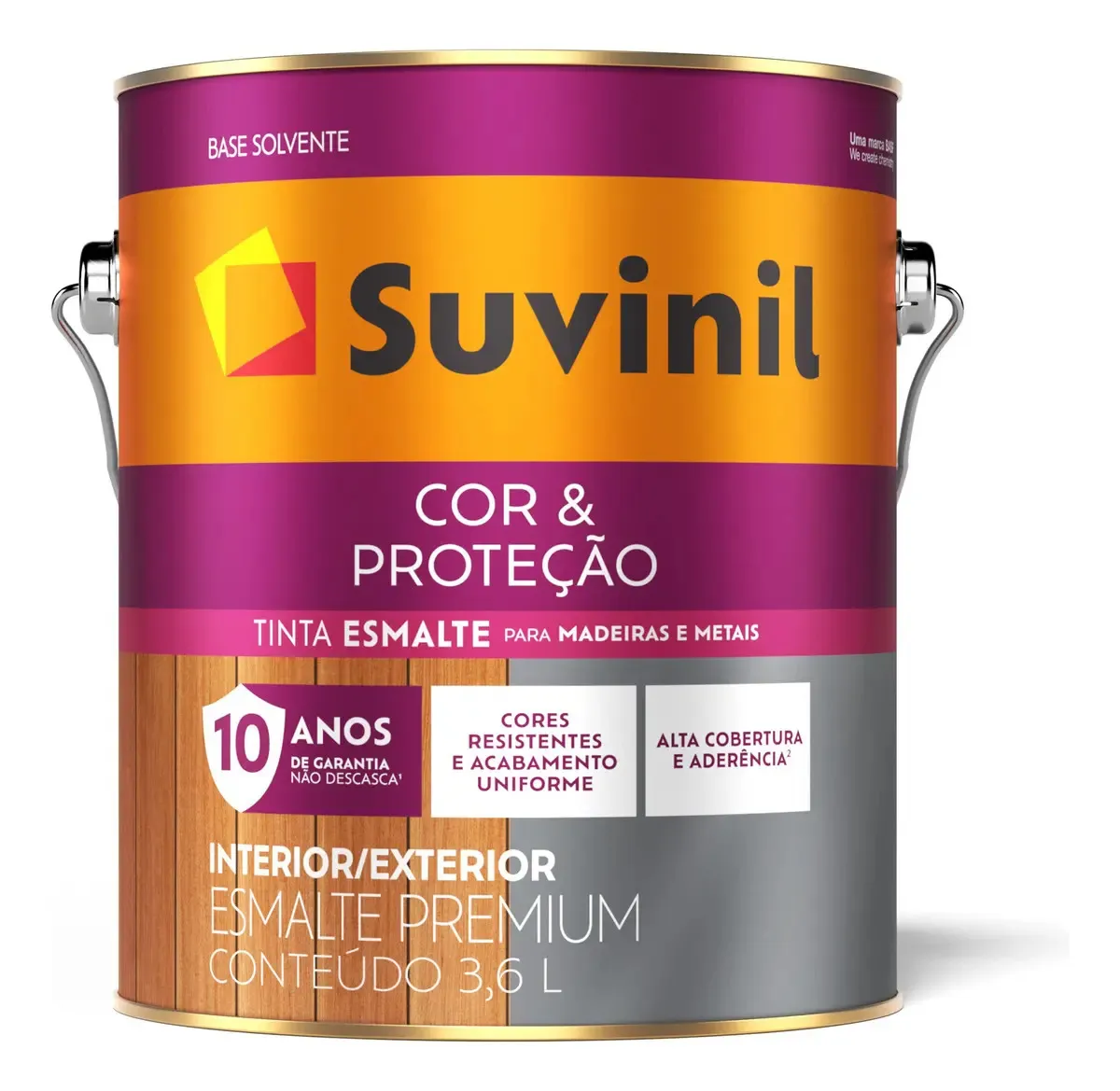 ESMALTE PREMIUM COR E PROT BRIL AZ DEL REY 3,6L SUVINIL
