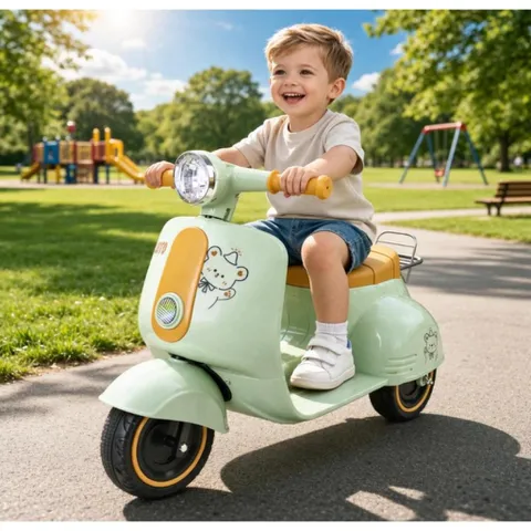 Triciclo Infantil Elétrico Avespa 6V Luz Som