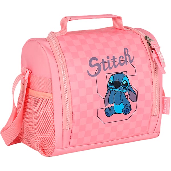 Lancheira escolar Stitch, Rosa, LA50053SC0300U, Luxcel PT 1 UN