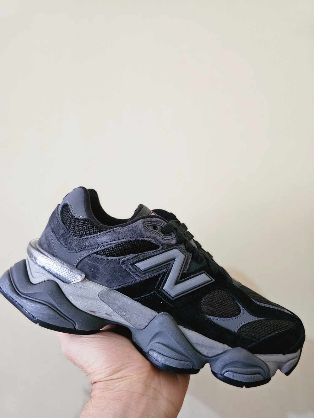 New Balance 9060 Lace Black Castlerock — 35, Novo
