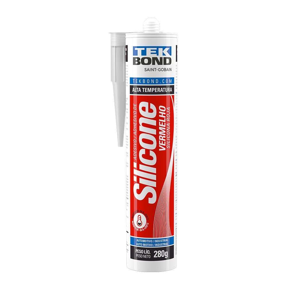 Silicone Automotivo Vermelho 280G TEKBOND-SILICORED280