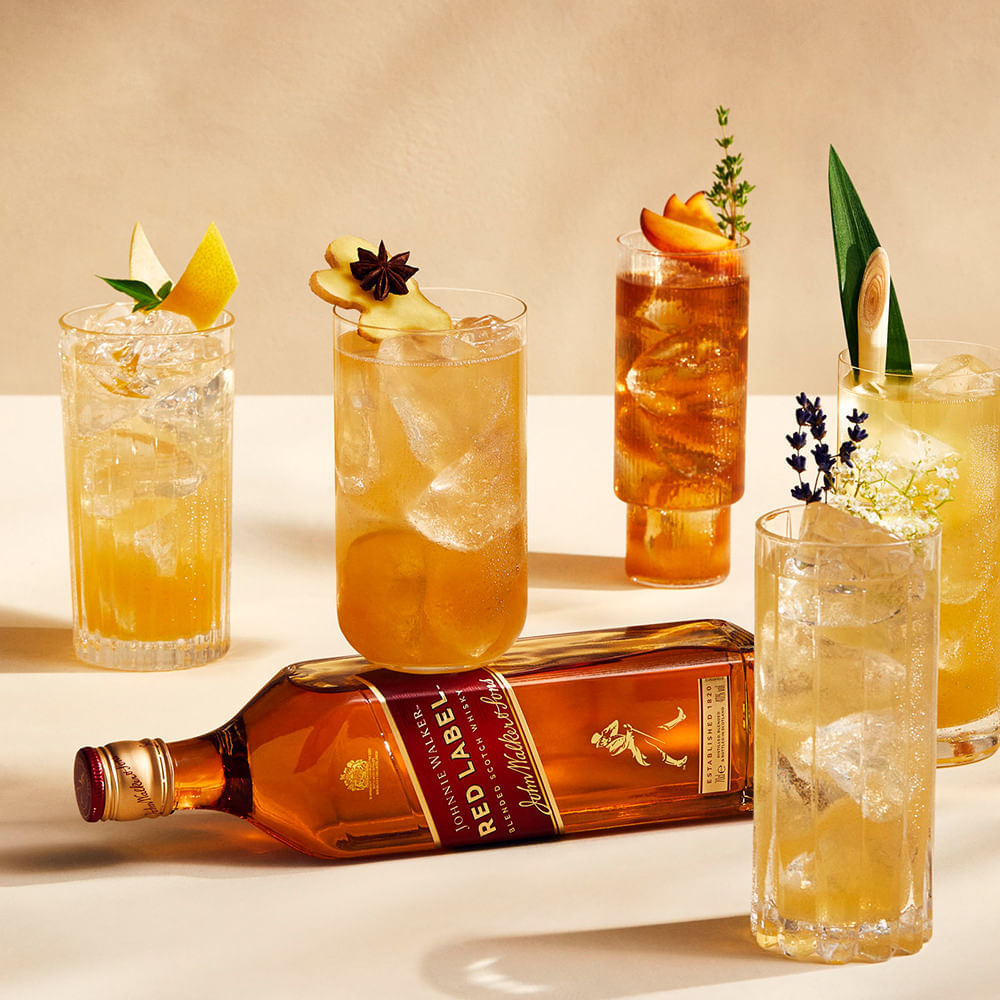 Foto 3 de COMBO WHISKY JOHNNIE WALKER Red Label 750ml - 6 unidades