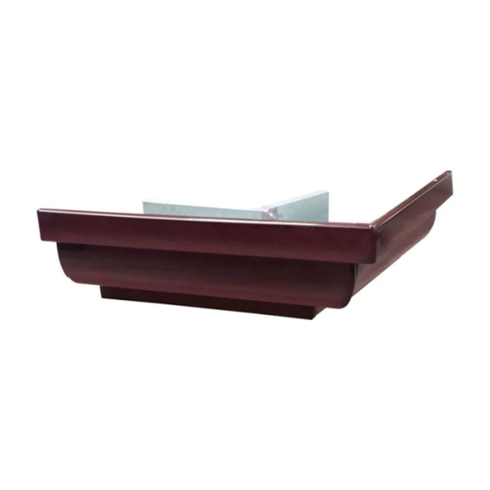 Esquadro externo para calha Moldura 28 marrom Calhaforte