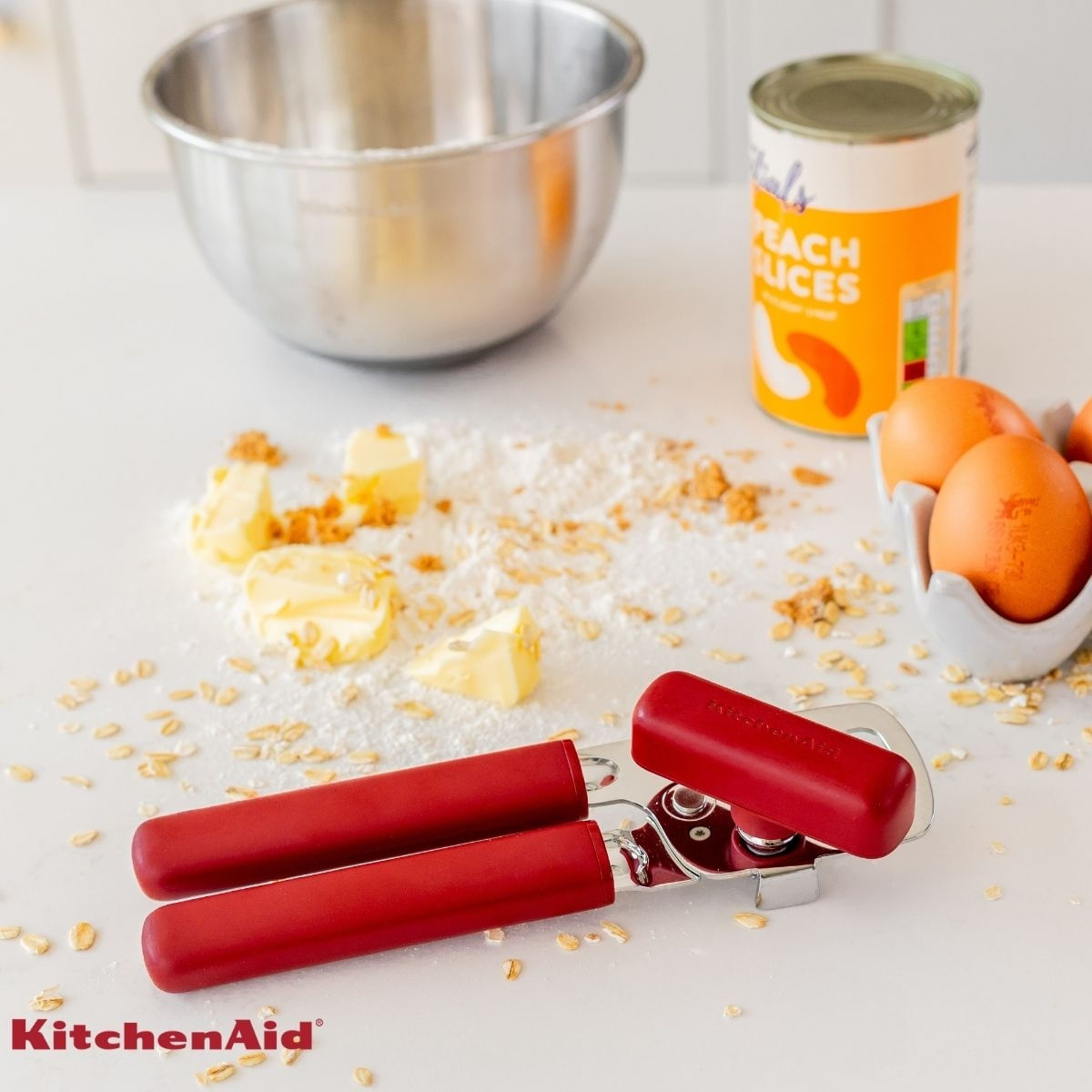 Foto 3 de Abridor de Lata em Aço Inox Coreline 22cm Vermelho KitchenAid