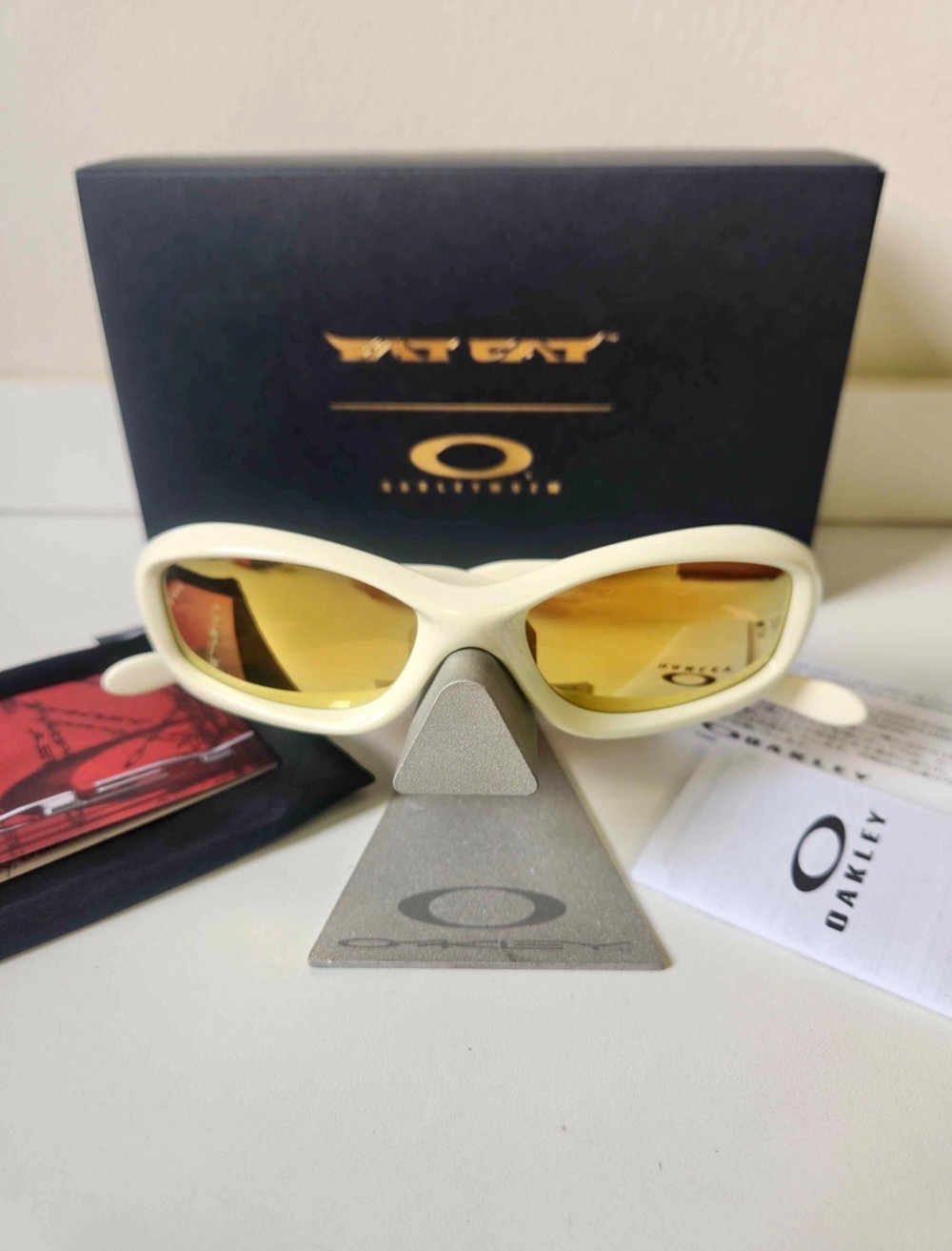 Óculos Oakley Fatcat Cream Prizm 24k Polarized — Único, Novo