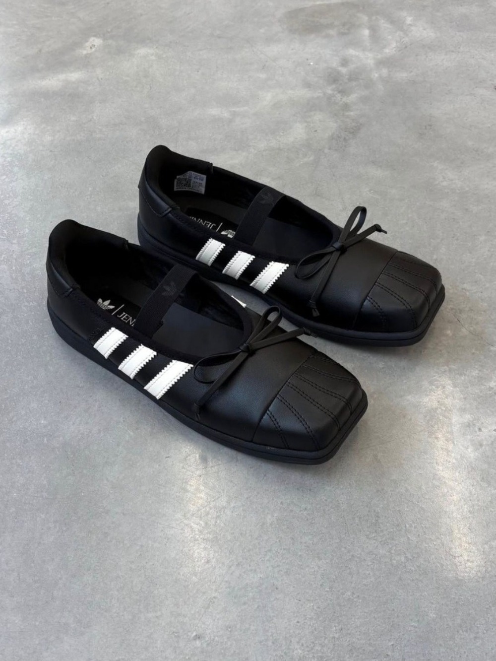 JENNIE x adidas Superstar SQ Ballet Core Black Off White — 34 / 35 / 36 / 37 / 38 / 39, Novo
