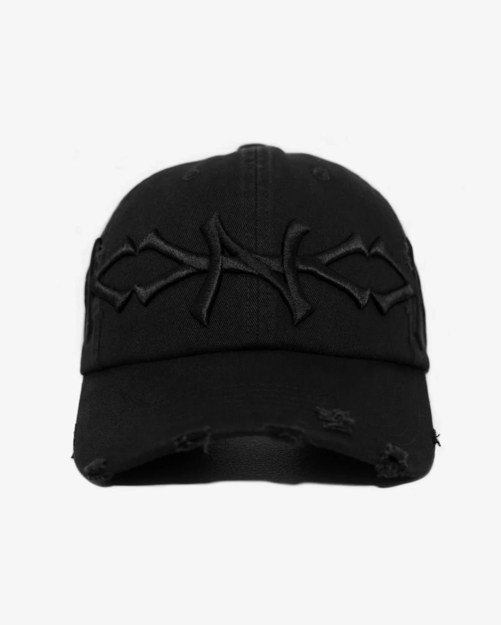 Boné oMA Studios NY Crown Distressed Triple Black — Único, Novo