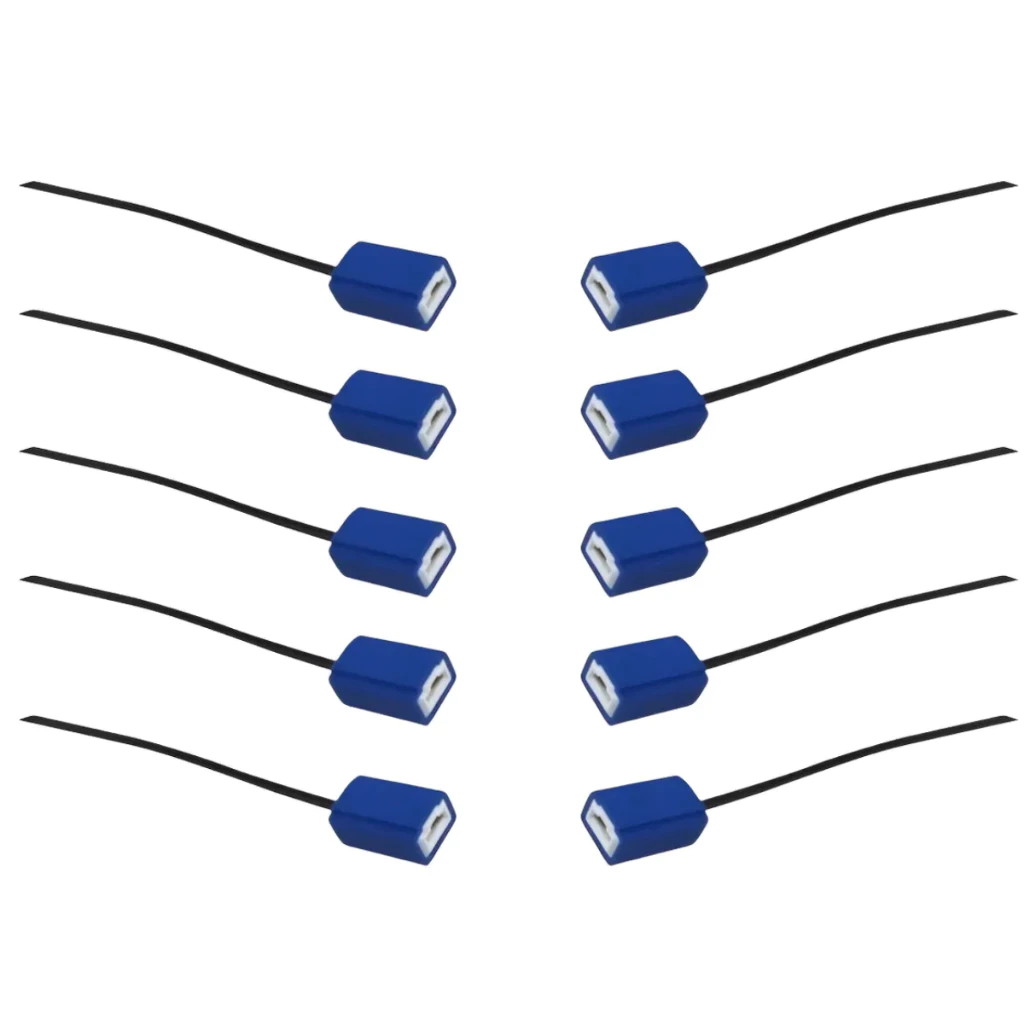 10 Chicote Soquete Conector Farol Lâmpada H1 H3