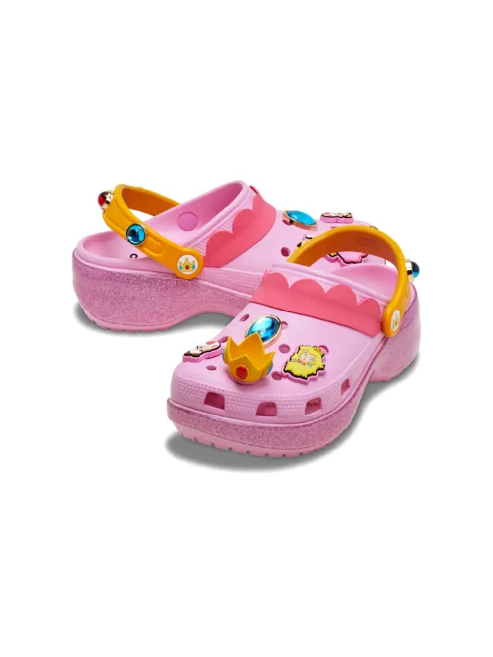 Super Mario x Crocs Classic Platform Clog Princess Peach Pink — 34 / 35 / 36 / 37 / 38 / 39, Novo