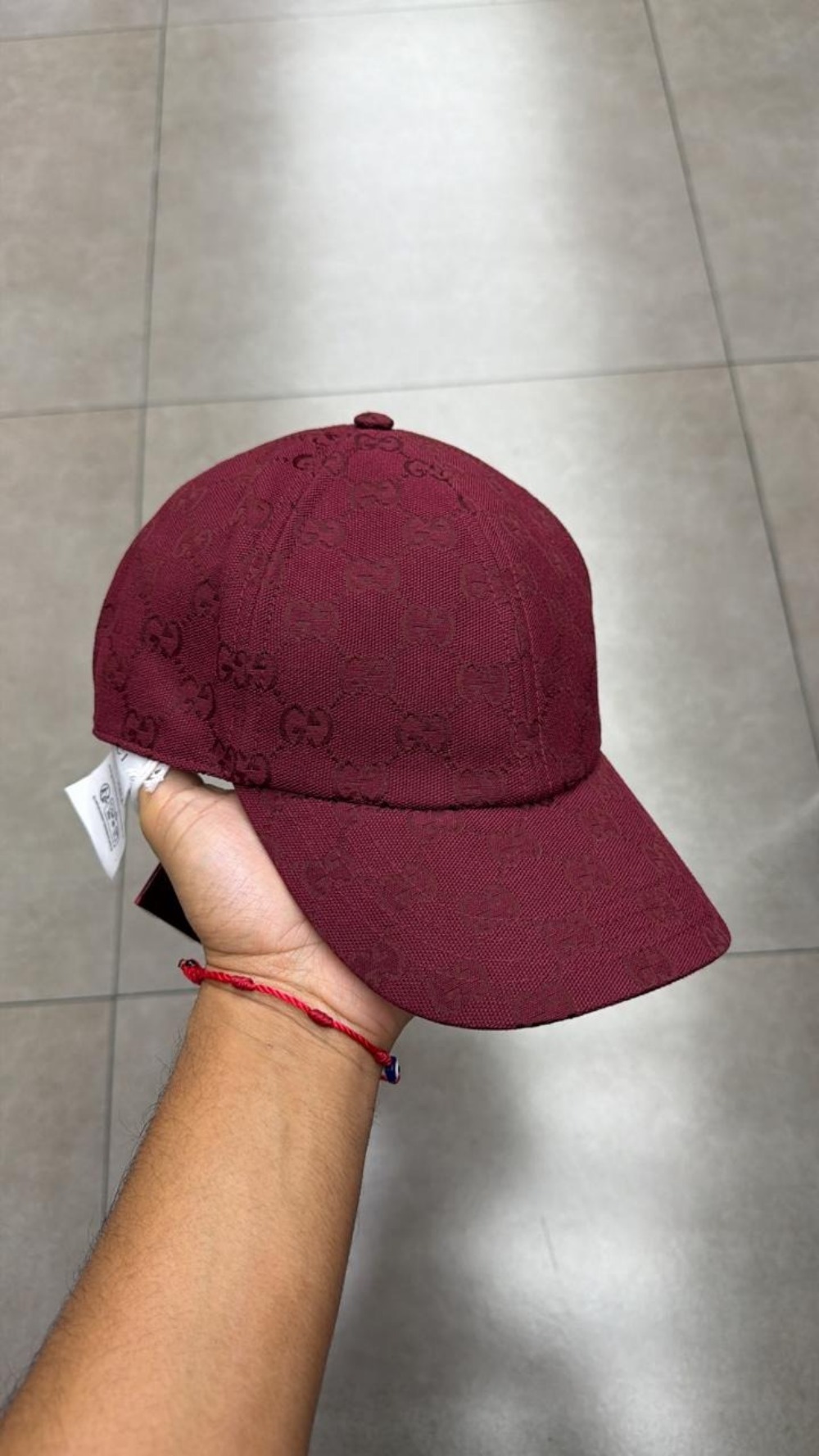 Boné Gucci Canvas Baseball Ancora Red — G, Novo