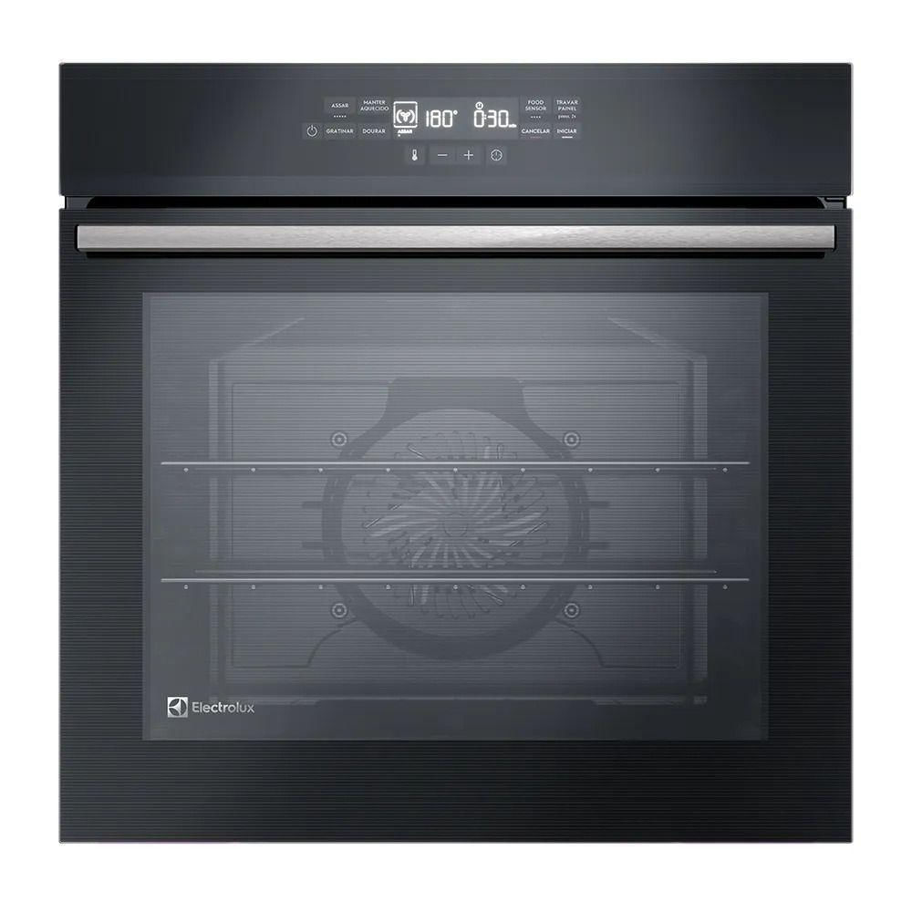 Forno de Embutir Elétrico Electrolux OE8EF 80L Experience com Foodsensor Preto 220V