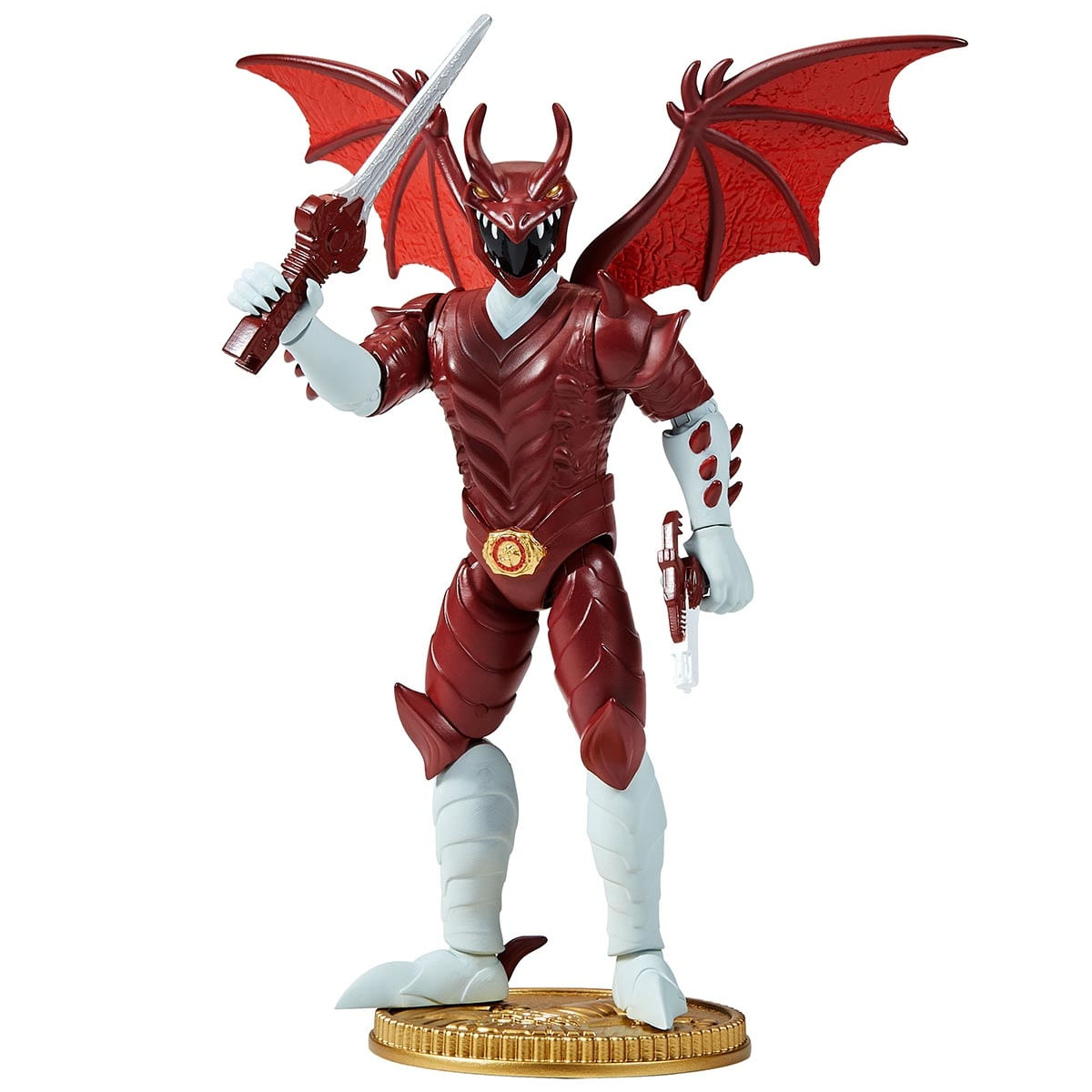 Foto 5 de Boneco Rodan Vermelho + Acessórios - Power Rangers Kaiju