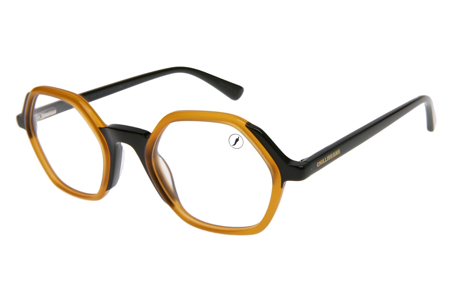 Armação Para Óculos de Grau Feminino Ótica Chilli Beans Quadrado Fashion Caramelo LV.AC.0838.0315 M