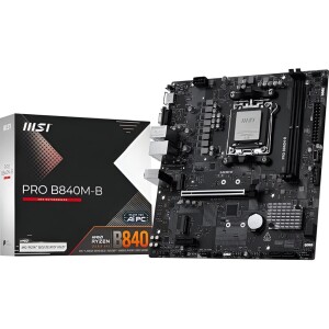Placa-Mãe Msi Pro B840m-B Am5 Para Ryzen Ddr5 Matx M.2 Nvme Hdmi Vga