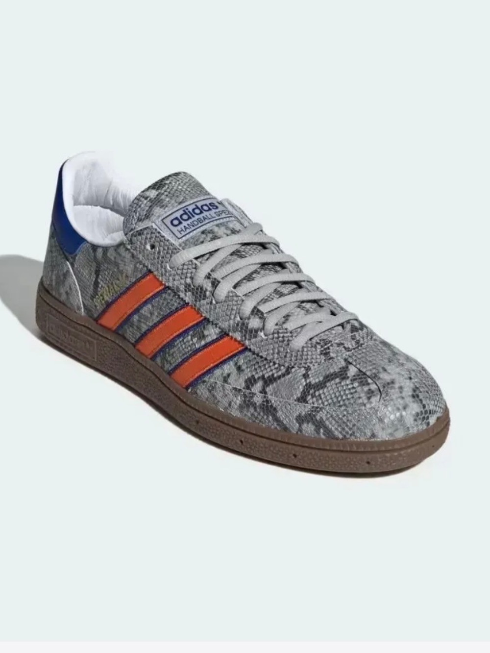 adidas Handball Spezial Grey Two Orange Collegiate Royal — 39 / 40 / 41 / 42 / 43, Novo