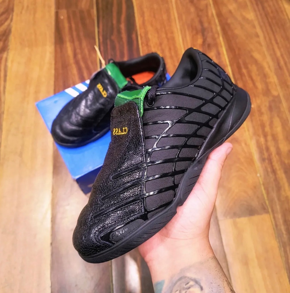 Class x adidas F50 Spider Sala Core Black Amazon Green Preloved Yellow — 35, Novo