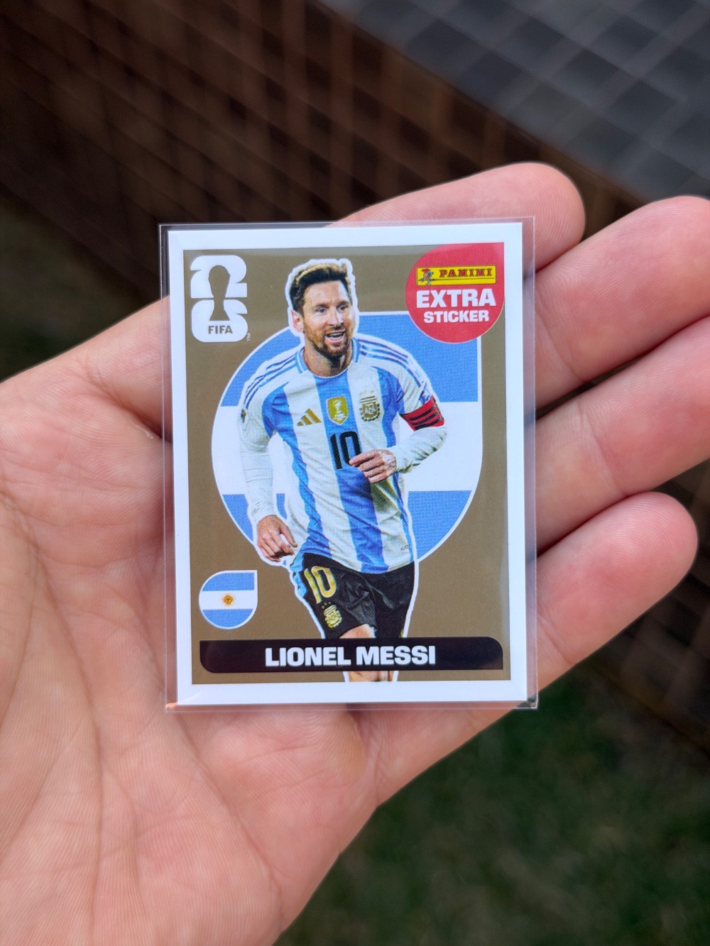 Figurinha Panini Lionel Messi Extra Legend Ouro FIFA World Cup 2026 — Único, Novo