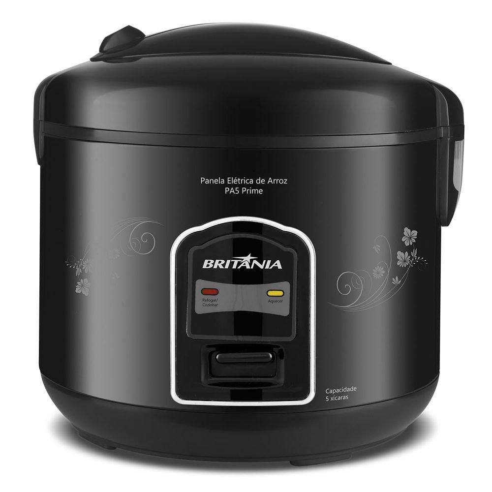 Panela de Arroz Elétrica Britânia Pa5 Antiaderente Preto 300W 110V