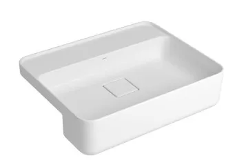 CUBA SEMIENCAIXE RETANGULAR COM MESA 50CM BRANCO - DECA