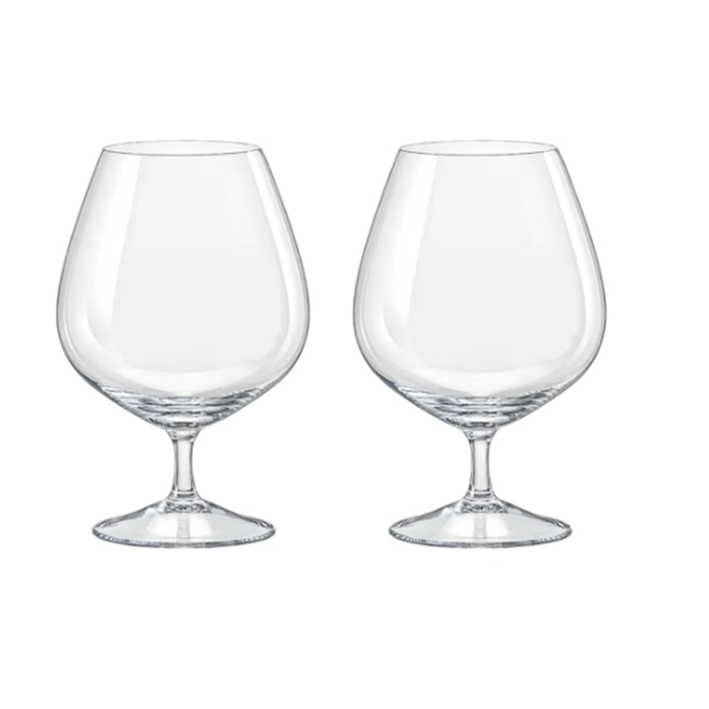 Taça De Conhaque Cristal 600Ml 2 Peças - Strauss