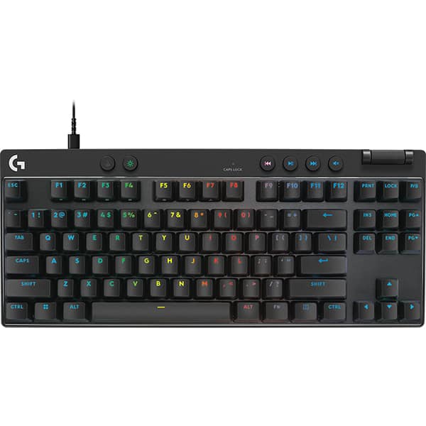 Teclado Mecânico Gamer Pro X TKL Rapid, RGB LIGHTSYNC, Conexão USB, 920-013131, Logitech G CX 1 UN