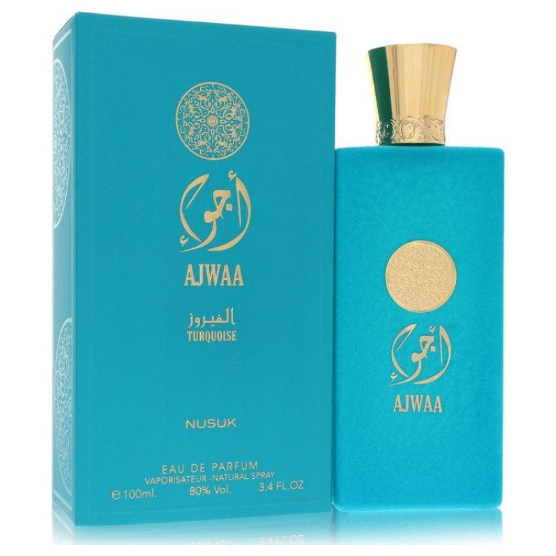 Perfume Nusuk Ajwaa Turquoise 100 ML Eau De Parfum Spray (Unisex) Feminino