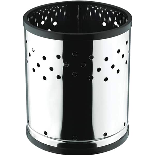Cesto para lixo inox com furos, 7L, Prata, 3548, Viel 1 UN